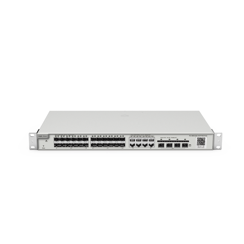 Switch administrable Capa 2+ Plus, 24 puertos SFP con 8 puertos Ethernet Gigabit y 4 SFP+ gestión en la nube - Image 2
