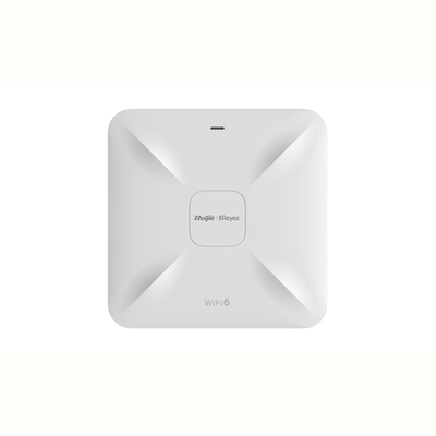 Punto de Acceso Mesh Wi-Fi 6 para Interior, se Instala en Techo o Pared, hasta 512 Usuarios y 3.2 Gbps, Doble Banda 802.11ax MU-MIMO 4x4 (RG-RAP2260(E))