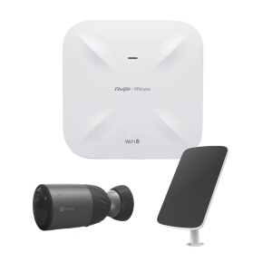Kit de Cámaras Wi-Fi  con Access Point/ Incluye 1 Cámara de Batería  CS-BC1C / 1 Pane solar Mod. CS-CMT-SOLARPANEL-E / 1 Access Point RG-RAP6260(G)