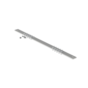 Barra de Conexión a Tierra, Para Rack de 19", Con 20 Orificios Para Conexión Rápida de Equipos, Incluye 20 Tornillos # 12-24 x 1/2" Instalados