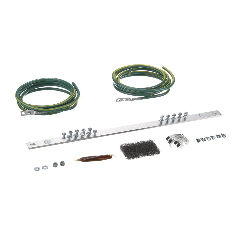 Kit de Puesta a Tierra con dos Jumpers 6 AWG y Barra de Conexiones de 20 Orificios, para Rack de 19in - Image 2