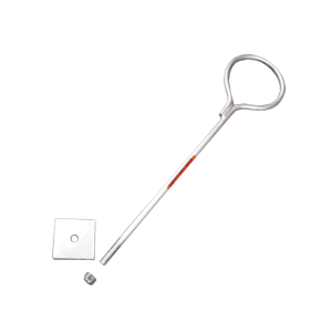 Ancla de Losa o Pared de 75 cm. de 12 cm diámetro de argolla Galvanizada por Inmersión en Caliente.