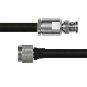Cable Coaxial RG-214/U de 180 cm (70.87 pulgadas), en 50 Ohm, 0.425, CD-4 GHz, con Conectores BNC Macho a N Macho.
