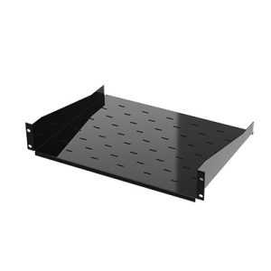 Charola para Soportar Equipos en Rack de 19, Profundidad de 34 cm, Color Negro, 1U (S-CH-19X1U)