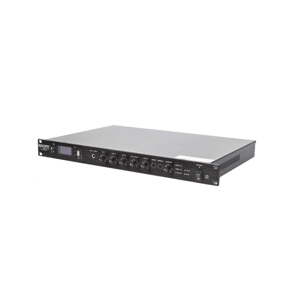 Amplificador Mezclador | 120W RMS | Sistema 100V y Baja Impedancia | MP3 | Tuner | Bluetooth | Música ambiental y Voceo - Image 3