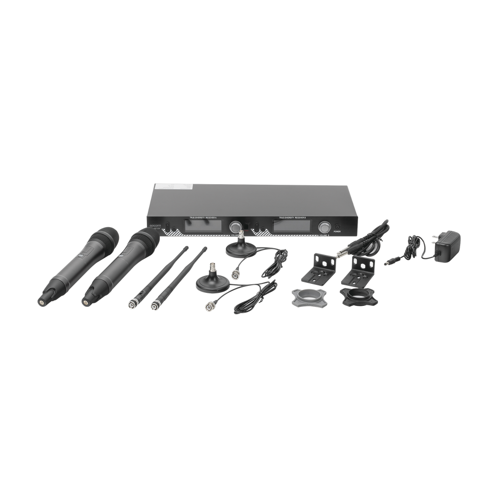 Kit de Microfonía inalámbrico | 2 Micrófonos de mano | Receptor UHF | Pantalla LCD | 200 Canales | Gran cobertura - Image 6