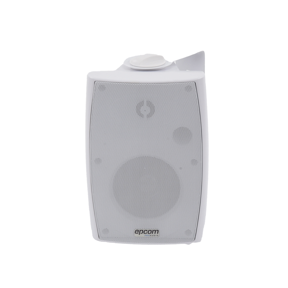 Altavoz de Pared de 2 vías | Woofer 4in + 1.5in | 2.5W - 20W | Para Sistemas 70/100V y 8 ohms | Material ABS | Rejilla y Bracket de Metal | Color Blanco - Image 2