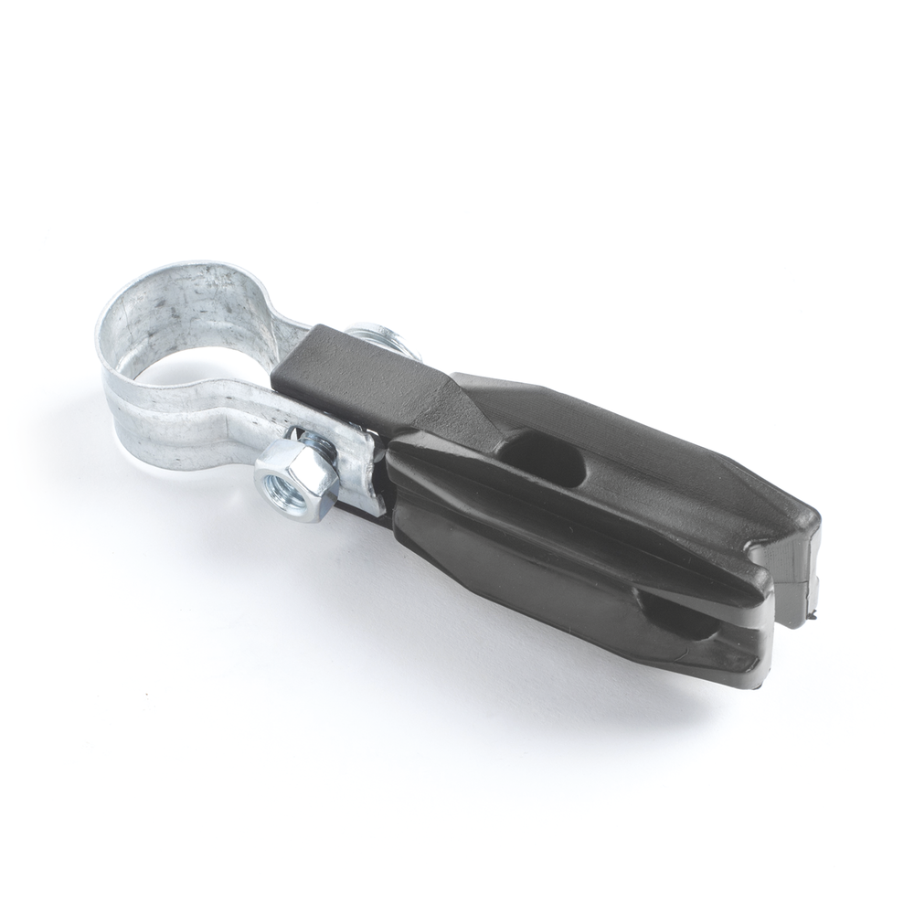 Aislador de paso o esquina con abrazadera incluida de 1 Pulgada para uso en tubería de malla ciclónica. - Image 3
