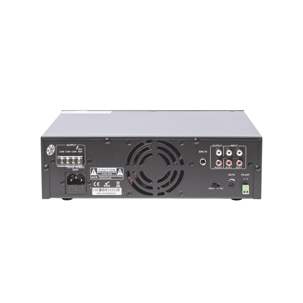 Mini Amplificador de Audio Mezclador | 240W RMS | Sistema 70/100V | MP3 | Tuner | Bluetooth | Musica ambiental y Voceo - Image 4