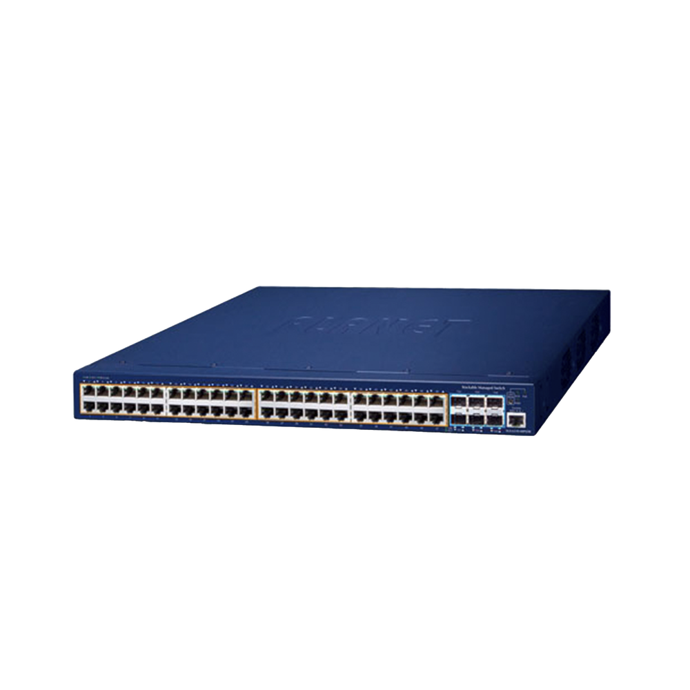 Switch Administrable Stacking Capa 3, 48 Puertos PoE Gigabit 802.3at, 6 Puertos SFP de 10 G, Entrada de Alimentación Redundante de 55 V cc. - Image 2
