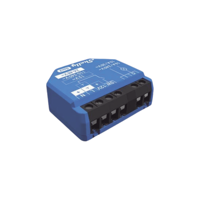 Relevador inalámbrico inteligente 16A, 110-230 V, 1 salida de contacto seco, compatible con asistente de voz Alexa, Google Home (SHELLY1GEN3)