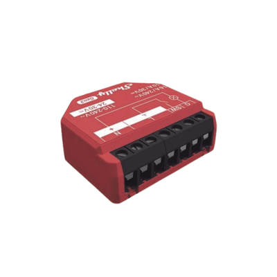 Relevador inalámbrico inteligente 16A, 110-230 V, medición de consumo, compatible con asistente de voz Alexa, Google Home (SHELLY1PMGEN3)