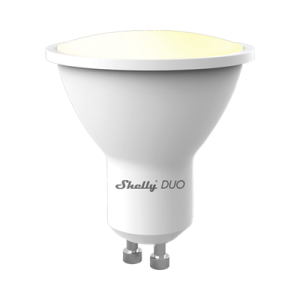 Foco tipo Gu10 inteligente con señal inalámbrica, color dual blanco y cálido, uso de App Shelly. AC 100-240V (SHELLYDUOGU10)