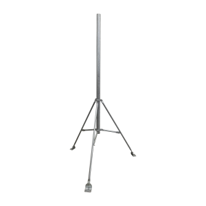 Tripie de con tubo de 2" para alcanzar 3 metros. Acero Galvanizado en Caliente.
