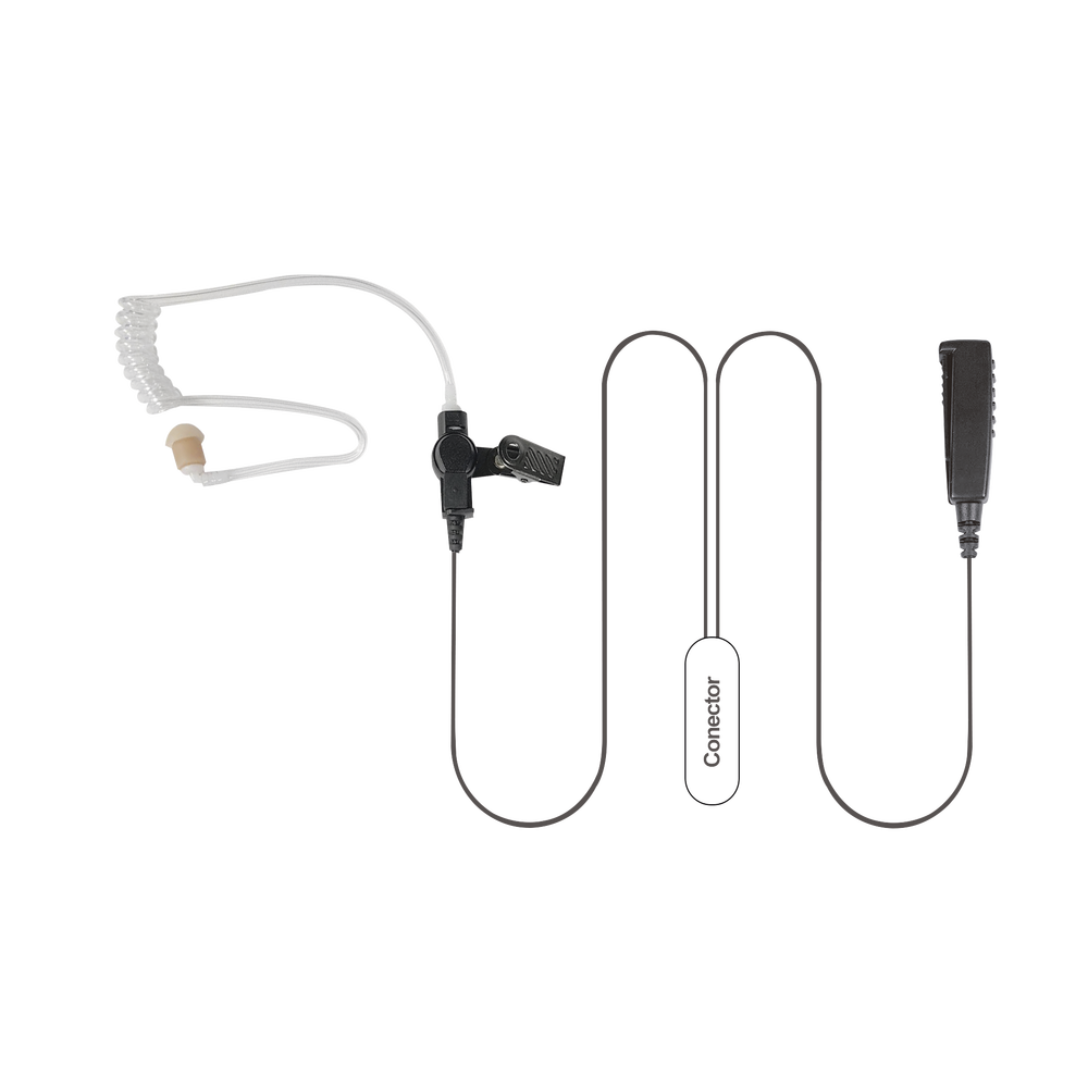 MICRÓFONO AUDÍFONO DE 2 CABLES P/ HYT PD-702/ 706/ 782/ 785/ 786/ PT-580.