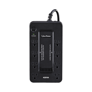 UPS de 425 VA/255 W, Topología Standby, Entrada 120 Vca NEMA 5-15P, Tipo Gabinete Compacto, Con 8 Tomas NEMA 5-15R