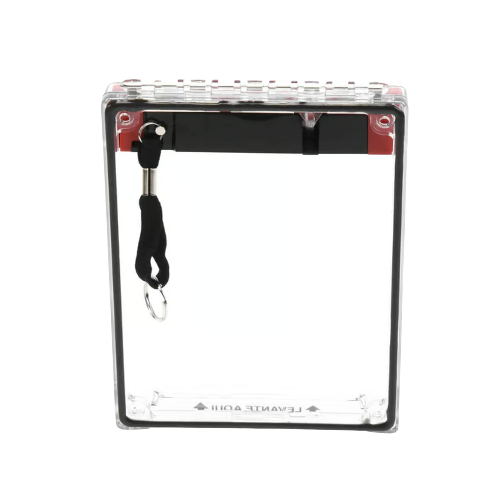 Cubierta Universal Transparente, de Bajo Perfil, Texto de Incendio en Español, Notificación Audible y Visible - Image 3
