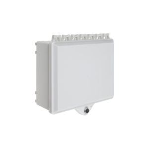 Gabinete de Policarbonato Blanco S?per Resistente, para Uso en Interior o Exterior, Cerradura con Llave