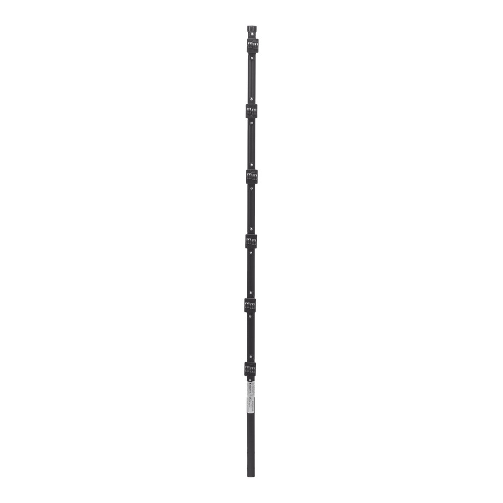 Poste con 6 Aisladores de PASO para Cerca Electrificada. Tubo Galva. de 1.4m, cal. 18 de 1" Diam. + Pintura Negra. - Image 2
