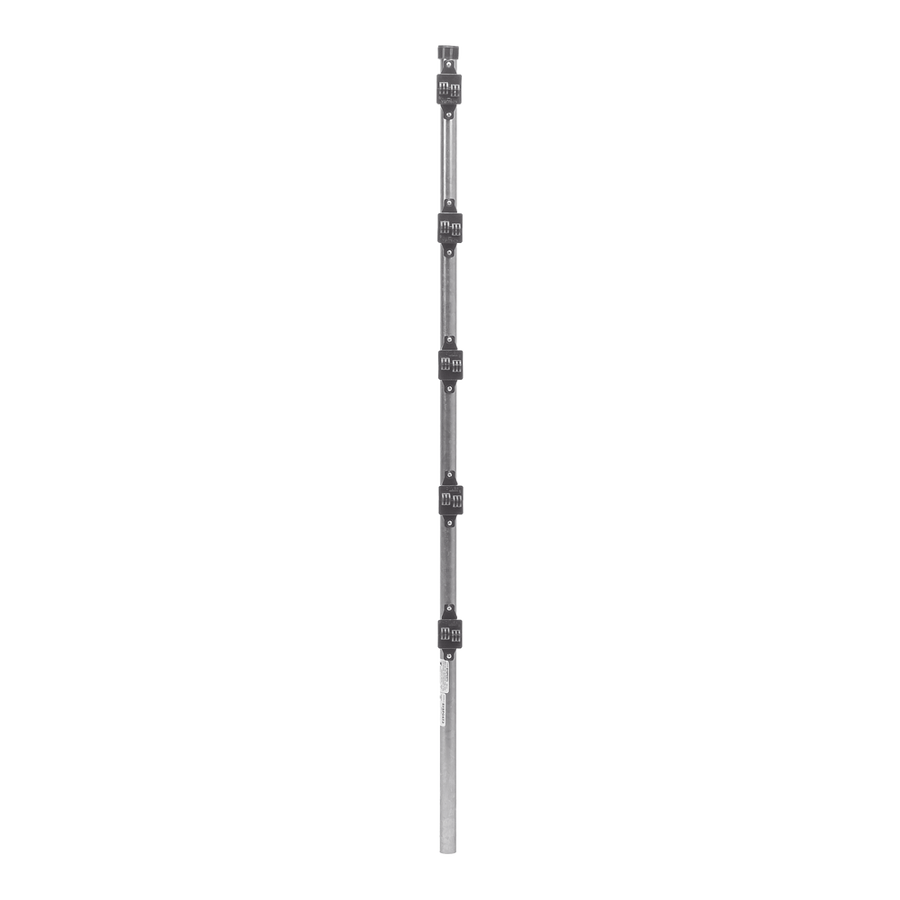 Poste de Paso de 1.2m para Cerca Electrificada.Tubo Galvanizado cal. 18 de 1"Diam. con Tapón y 5 Aisladores Instalados. - Image 2
