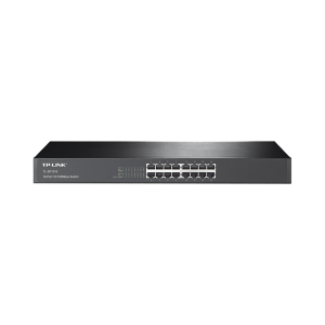 Switch no administrable de 16 puertos 10/100 Mbps para montaje en rack