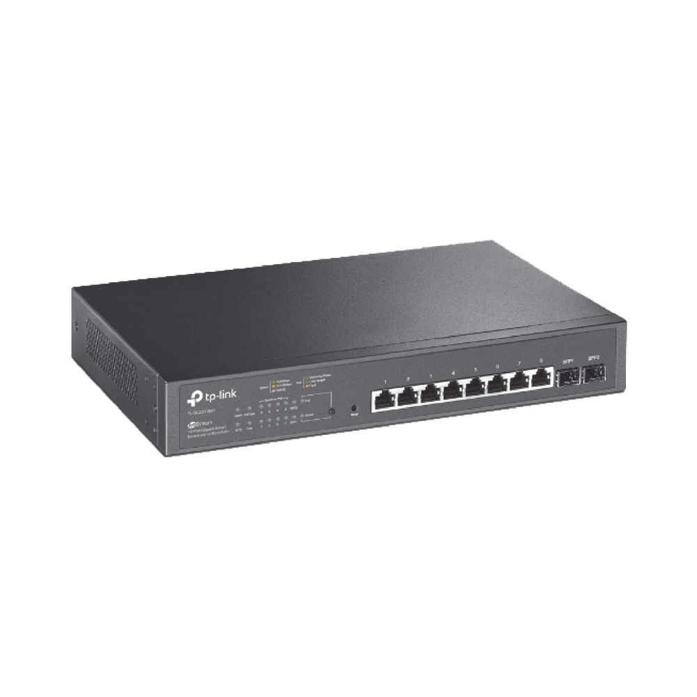 Switch PoE JetStream SDN Administrable 8 puertos 10/100/1000 Mbps + 2 puertos SFP, 8 puertos PoE, 150W, administración centralizada OMADA SDN - Image 2