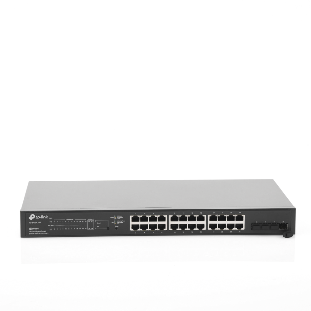 Switch PoE JetStream SDN Administrable 24 puertos 10/100/1000 Mbps + 4 puertos SFP, 24 puertos PoE, 250W, administración centralizada OMADA SDN - Image 4