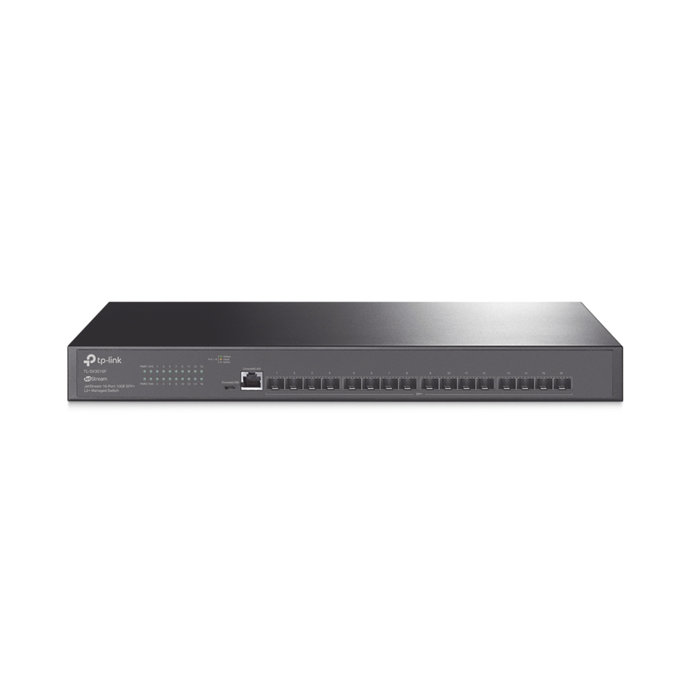 Switch Fibra Óptica L2+ Omada / 16 Puertos SFP+ 10G / 2 Puertos Consola (RJ45 y micro-USB) / Administración Centralizada Omada o Stand-Alone / Multicast IGMP / Calidad de Servicio / Montaje en Rack / Silencioso (sin ventiladores) - Image 2