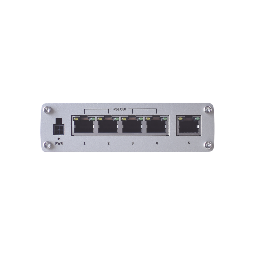 Switch Industrial No-Administrable 5 puertos Gigabit, PoE en 4 puertos 802.3af/at (120W) - Image 4