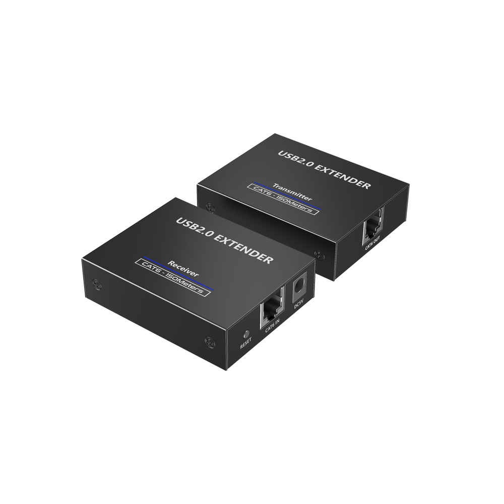 Kit EXTENSOR USB 2.0 de 4 Puertos para Distancias de Hasta 150 m | Soporta USB 2.0, USB 1.1 y USB 1.0 | UTP Cat 5e/6/6a/7 | Soporta Switch Gigabit | Ideal para Cámaras WEB, Impresoras, Escáner, Memorias, Mouse, etc. - Image 4