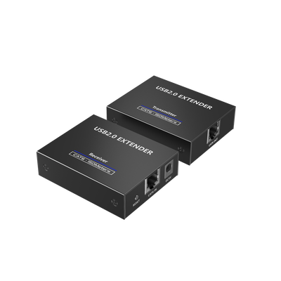 Kit EXTENSOR USB 2.0 de 4 Puertos para Distancias de Hasta 150 m | Soporta USB 2.0, USB 1.1 y USB 1.0 | UTP Cat 5e/6/6a/7 | Soporta Switch Gigabit | Ideal para Cámaras WEB, Impresoras, Escáner, Memorias, Mouse, etc. (TT150USB)