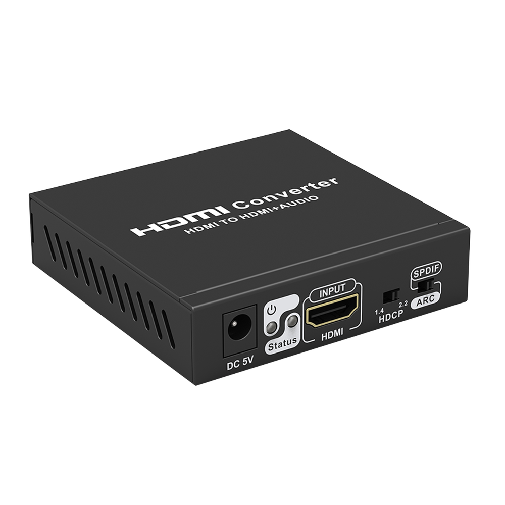 Extractor de Audio de HDMI a HDMI + Audio / Salida de Audio Digital o Análoga / SPDIF / Toslink / Auxiliar 3.5mm (Estéreo) / Salida HDMI solo video / Soporta ARC / HDR / HDCP / Separa el Audio del Contenido HDMI . - Image 3
