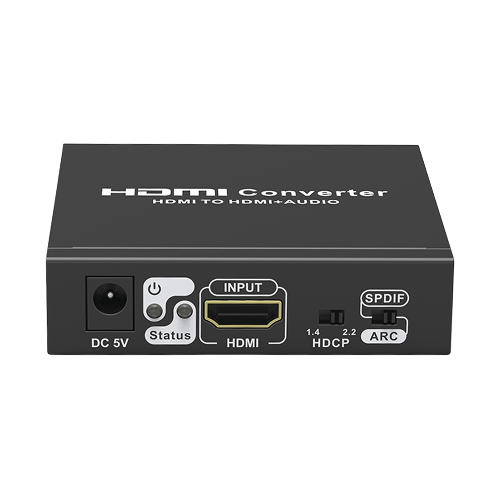 Extractor de Audio de HDMI a HDMI + Audio / Salida de Audio Digital o Análoga / SPDIF / Toslink / Auxiliar 3.5mm (Estéreo) / Salida HDMI solo video / Soporta ARC / HDR / HDCP / Separa el Audio del Contenido HDMI . - Image 4