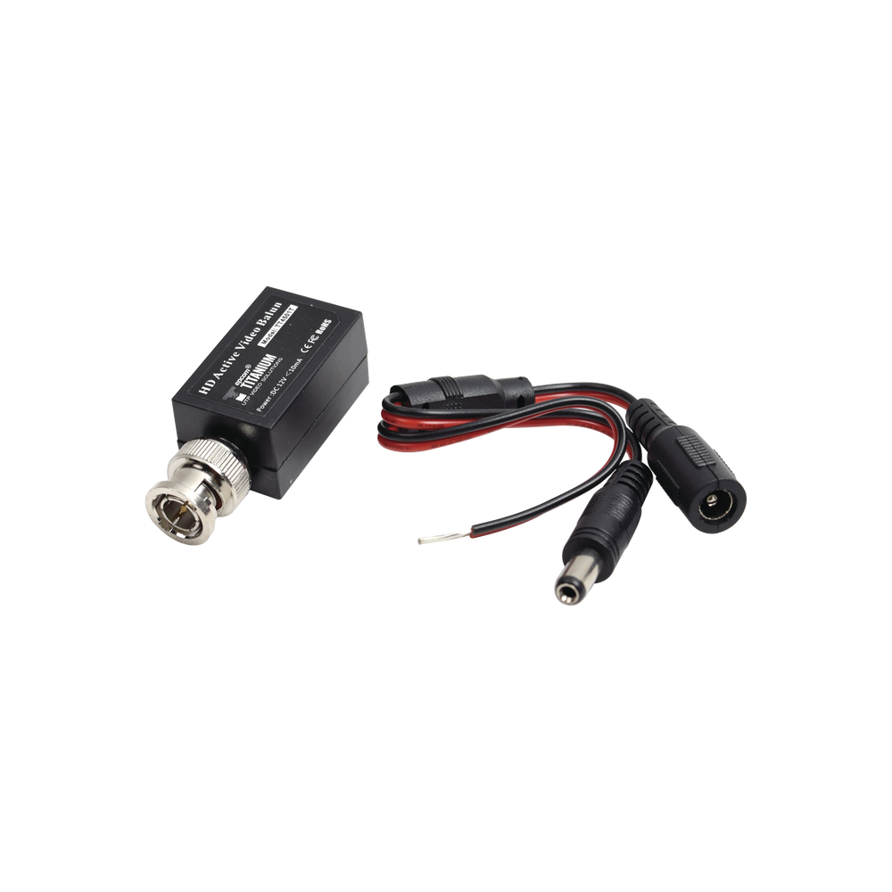 (TRANSCEPTOR) TRANSMISOR DE VIDEO ACTIVO DE LARGO ALCANCE / 400 Metros con RECEPTOR ACTIVO TT4501R / Resolución 2 MP / Compatible con cámaras HD-TVI/CVI/AHD/CVBS / Protección Interconstruida contra sobretensión.