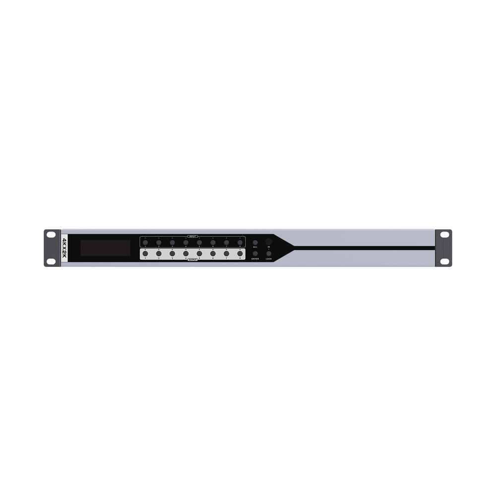 MATRICIAL DE VIDEO HDMI 8 x 8 / 8 Entradas y 8 Salidas en HDMI / 4K @ 30Hz / 10.2 Gbps / HDMI 1.4 / HDCP 1.4 / 3D / Conmutación por Botón, RS232 o Control Remoto / IDEAL PARA CENTROS DE MONITOREO, COMPARACION Y ANALISIS. - Image 4