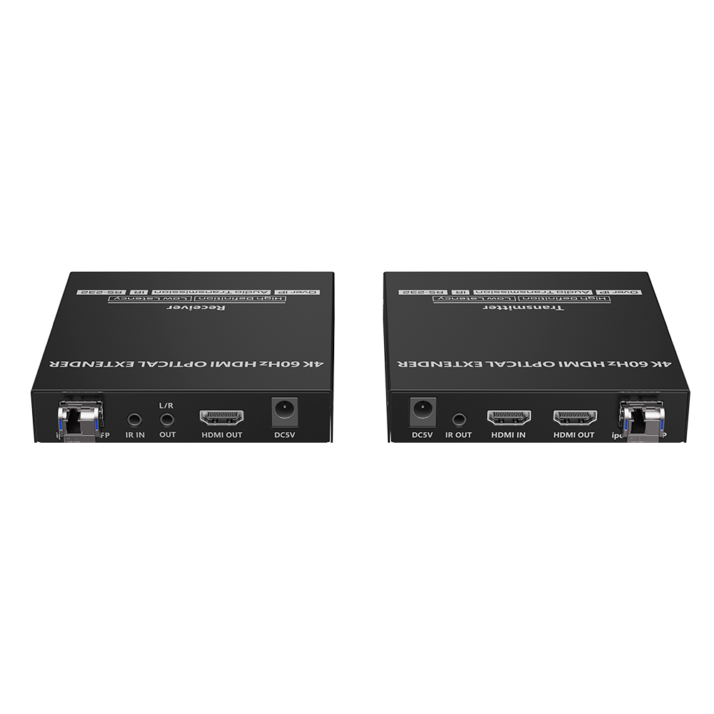 Kit extensor por fibra óptica | Hasta 40 kilómetros| 4K@60Hz | con IR | RS232 - Image 4