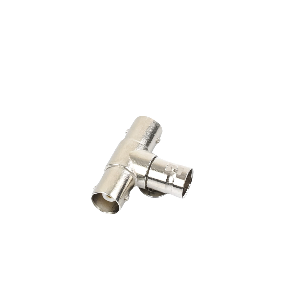 Adaptador en T para 75 Ohm de triple conectores BNC Hembras, Níquel/ Oro/ Teflón. - Image 4