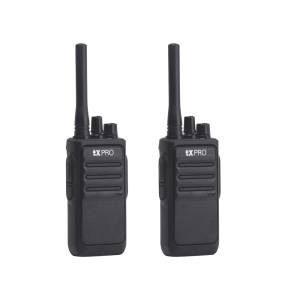 Par Radios Portátiles Analógicos UHF 400-470 MHz / 2W / 16 Canales / Preconfigurados / Listos para Usar