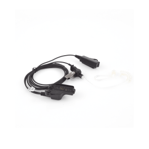 Micrófono - audífono de dos hilos con tubo acústico de grado médico con conector multipin para MOTOROLA