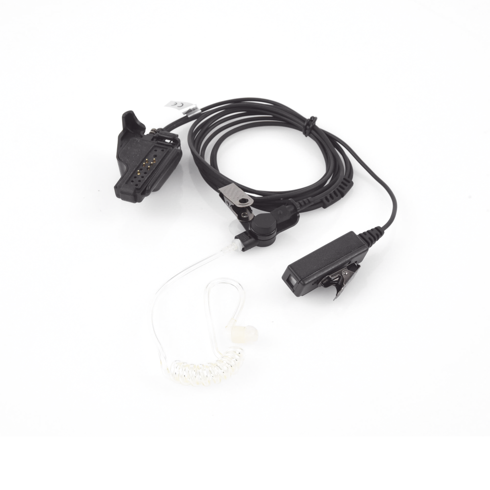 Micrófono - audífono de dos hilos con tubo acústico de grado médico con conector multipin para MOTOROLA - Image 2