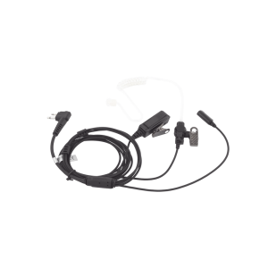 Micrófono - audífono de tres cables con tubo acústico de grado médico con conector de dos pines para MOTOROLA, ABELL Y HYTERA