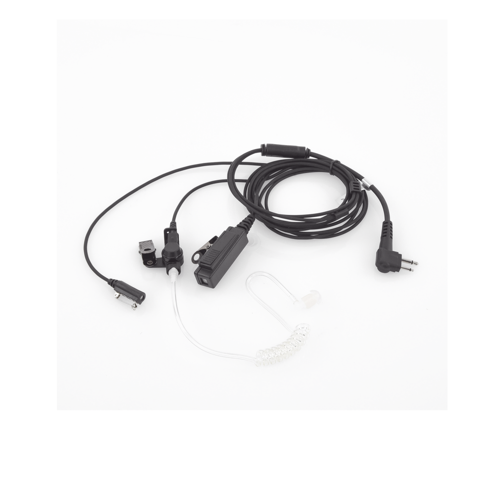 Micrófono - audífono de tres cables con tubo acústico de grado médico con conector de dos pines para MOTOROLA, ABELL Y HYTERA - Image 3