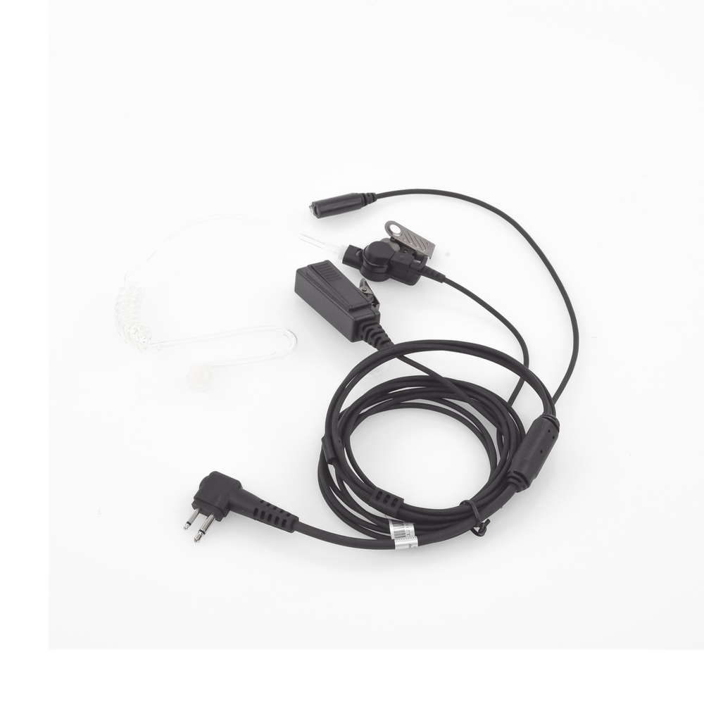Micrófono - audífono de tres cables con tubo acústico de grado médico con conector de dos pines para MOTOROLA, ABELL Y HYTERA - Image 4
