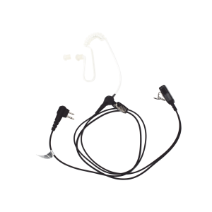 Micrófono - audífono de tubo acústico transparente de grado médico con conector de dos pines para MOTOROLA, ABELL Y HYTERA