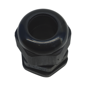 Conector Plástico Negro Tipo Glándula para Rosca NPT 3/4"