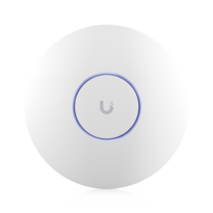 Punto de Acceso UniFi WiFi 6E Enterprise, alta densidad, hasta 600 usuarios, Mu-MIMO 4x4, bandas 2.4/5/6 Ghz, (1) puerto RJ45 2.5G (POE+ no incluido) (U6-ENTERPRISE)