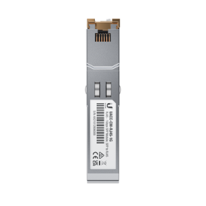 UFiber Módulo de fibra SFP convertidor a cobre RJ45 10/100/1000 Mbps, distancia hasta 100 m (UACC-CM-RJ45-1G)