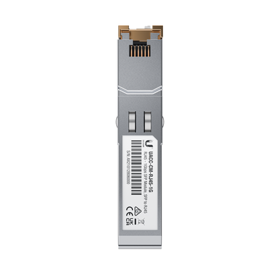 UFiber Módulo de fibra SFP convertidor a cobre RJ45 10/100/1000 Mbps, distancia hasta 100 m (UACC-CM-RJ45-1G)