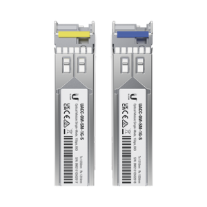 UFiber Módulo SFP, transceptor MiniGibic MonoModo 1.25 Gbps, distancia 3km, Simplex, un conector LC, incluye 2 tranceptores (UACC-OM-SM-1G-S-2)