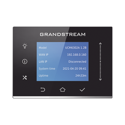 IP-PBX UCM6302A / 500 Usuarios / 75 Llamadas Simultáneas / 2 FXO + 2 FXS / 3 Puertos Gigabit PoE+ / Solución Híbrida On-Premise y Cloud (UCM6302A)